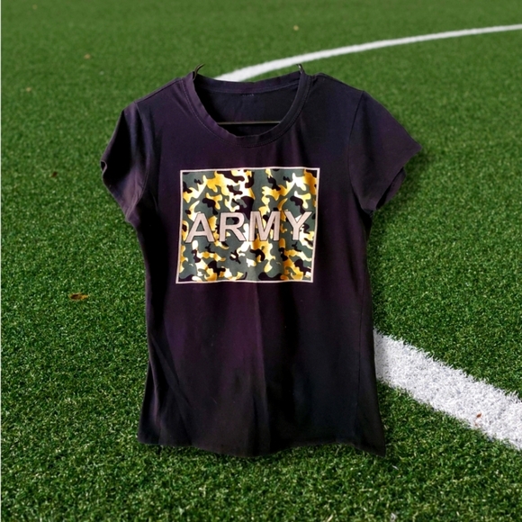 Black Army T Shirt - Picture 1 of 4